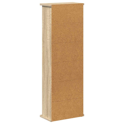 CD Kast Sonoma Eiken 60 x 17 x 92 cm Bewerkt hout