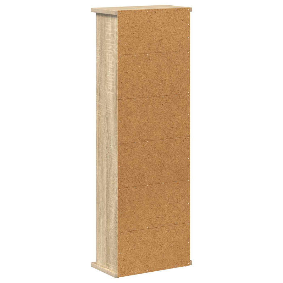 CD Kast Sonoma Eiken 60 x 17 x 92 cm Bewerkt hout