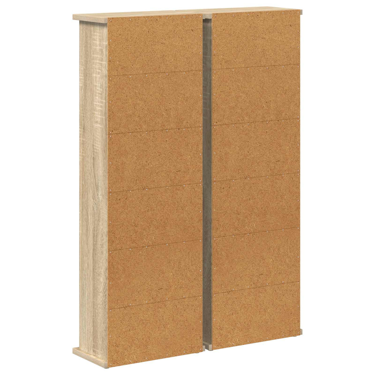 CD Kast 2 st Sonoma Eiken 60 x 17 x 92 cm Bewerkt hout