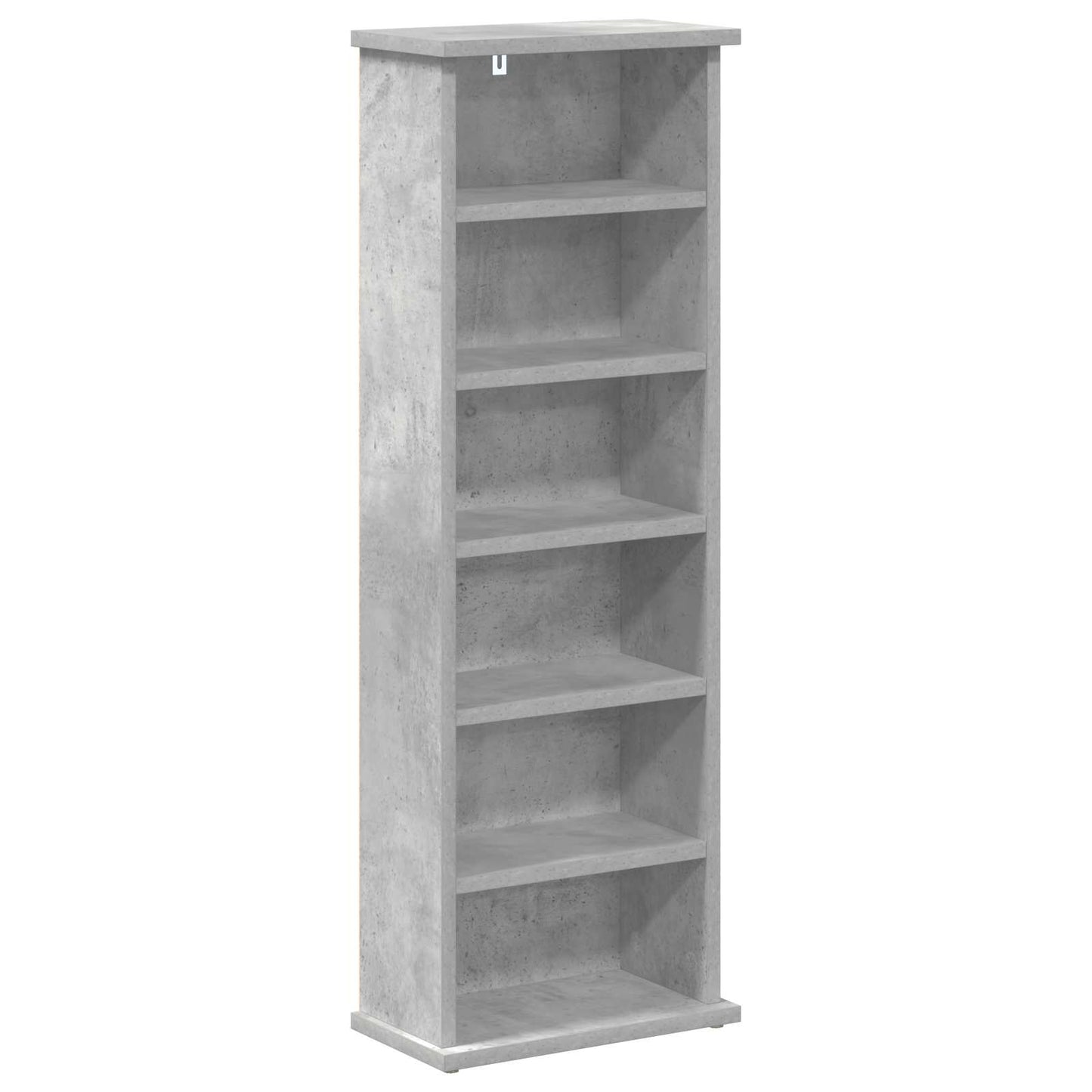 CD Kast Betongrijs 60 x 17 x 92 cm Bewerkt hout