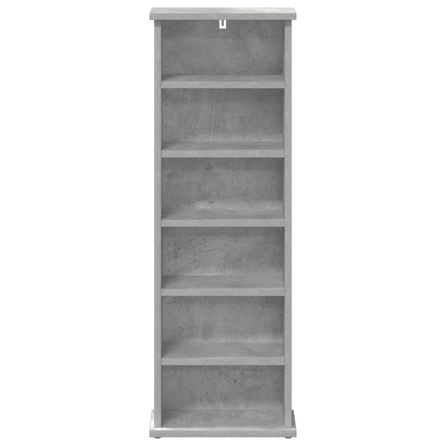 CD Kast Betongrijs 60 x 17 x 92 cm Bewerkt hout