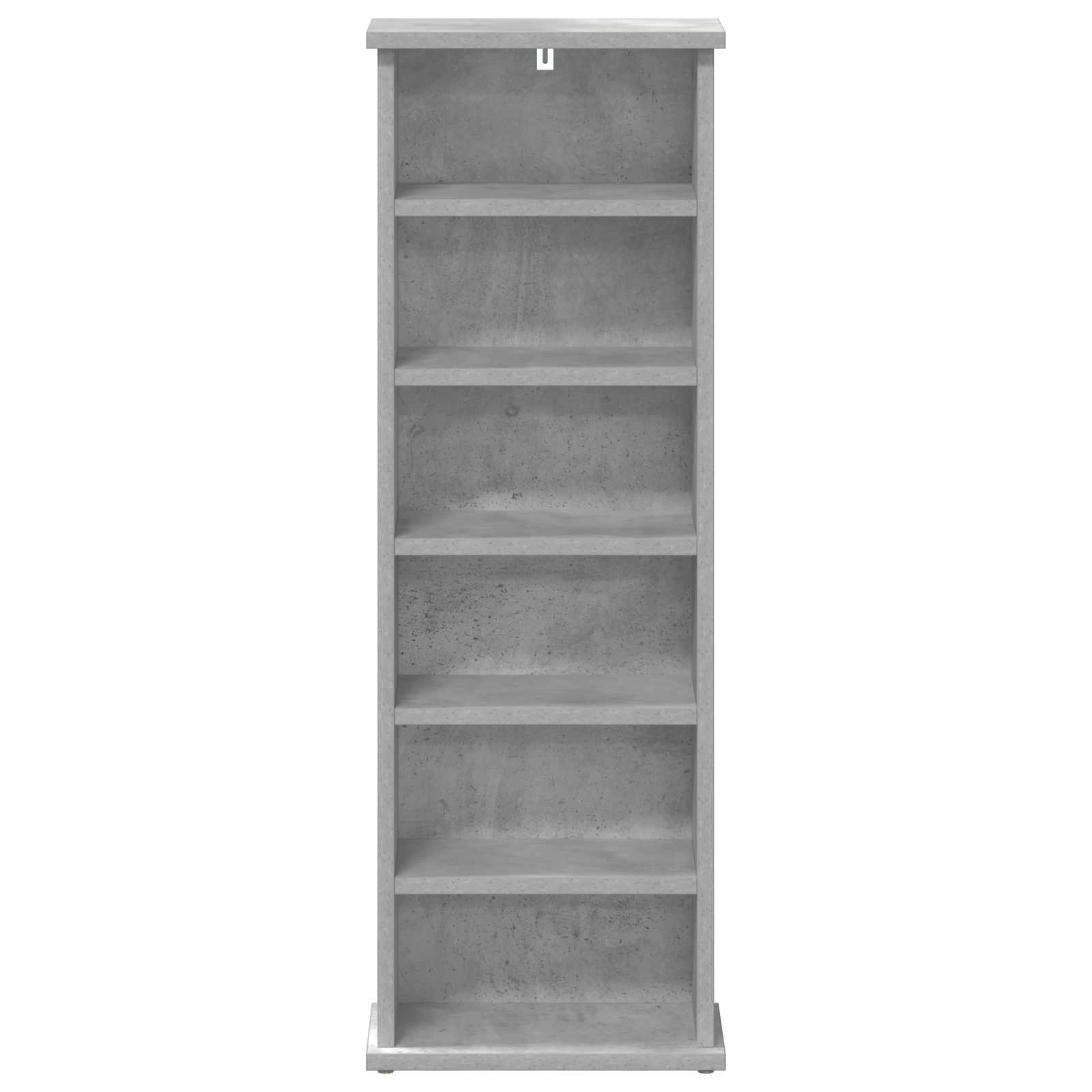 CD Kast Betongrijs 60 x 17 x 92 cm Bewerkt hout