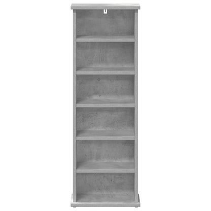 CD Kast Betongrijs 60 x 17 x 92 cm Bewerkt hout