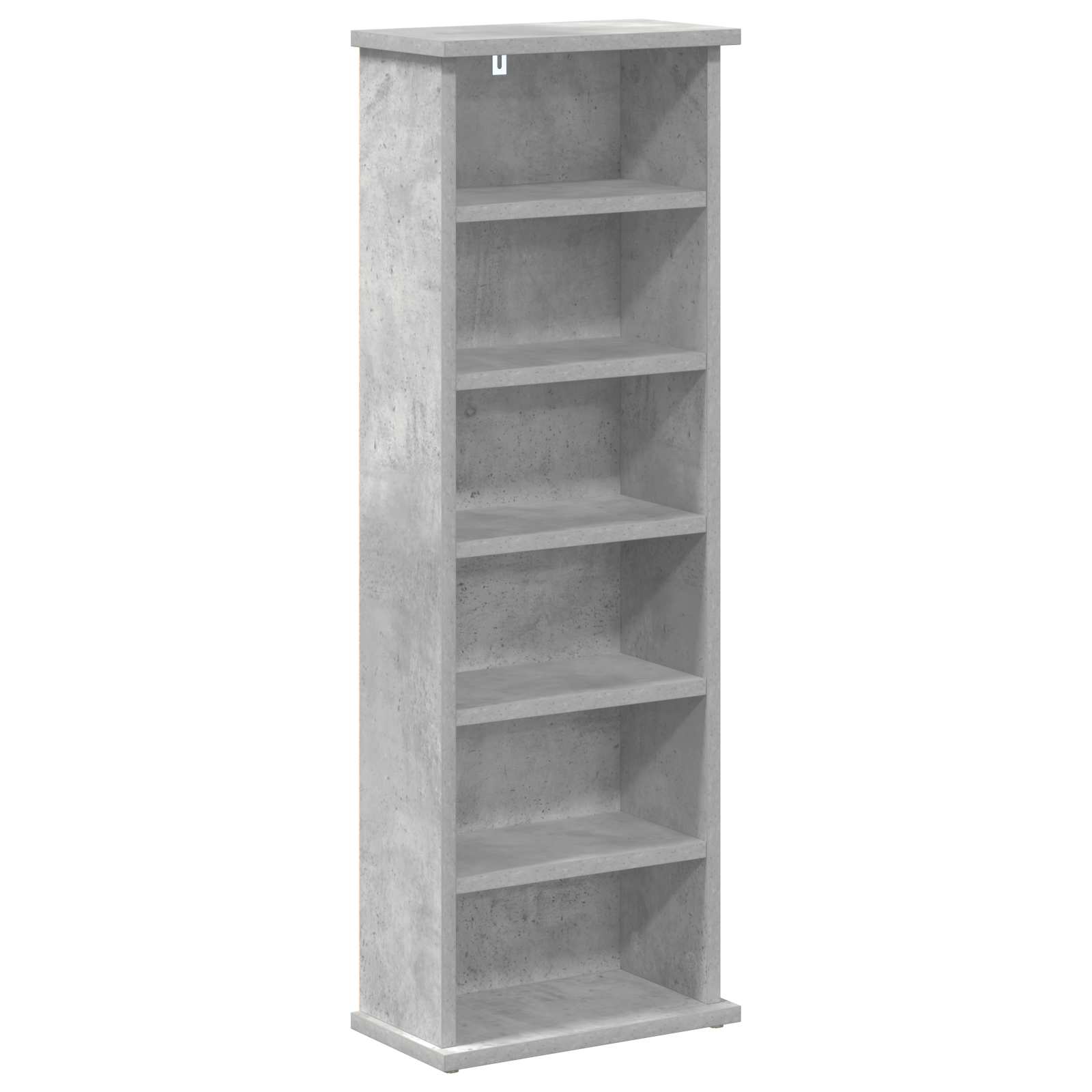 CD Kast 2 st Betongrijs 60 x 17 x 92 cm Bewerkt hout