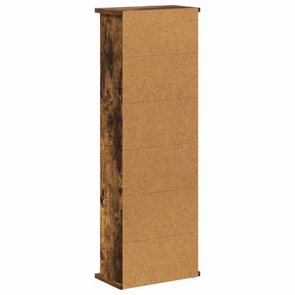 CD Kast Gerookt eiken 60 x 17 x 92 cm Bewerkt hout