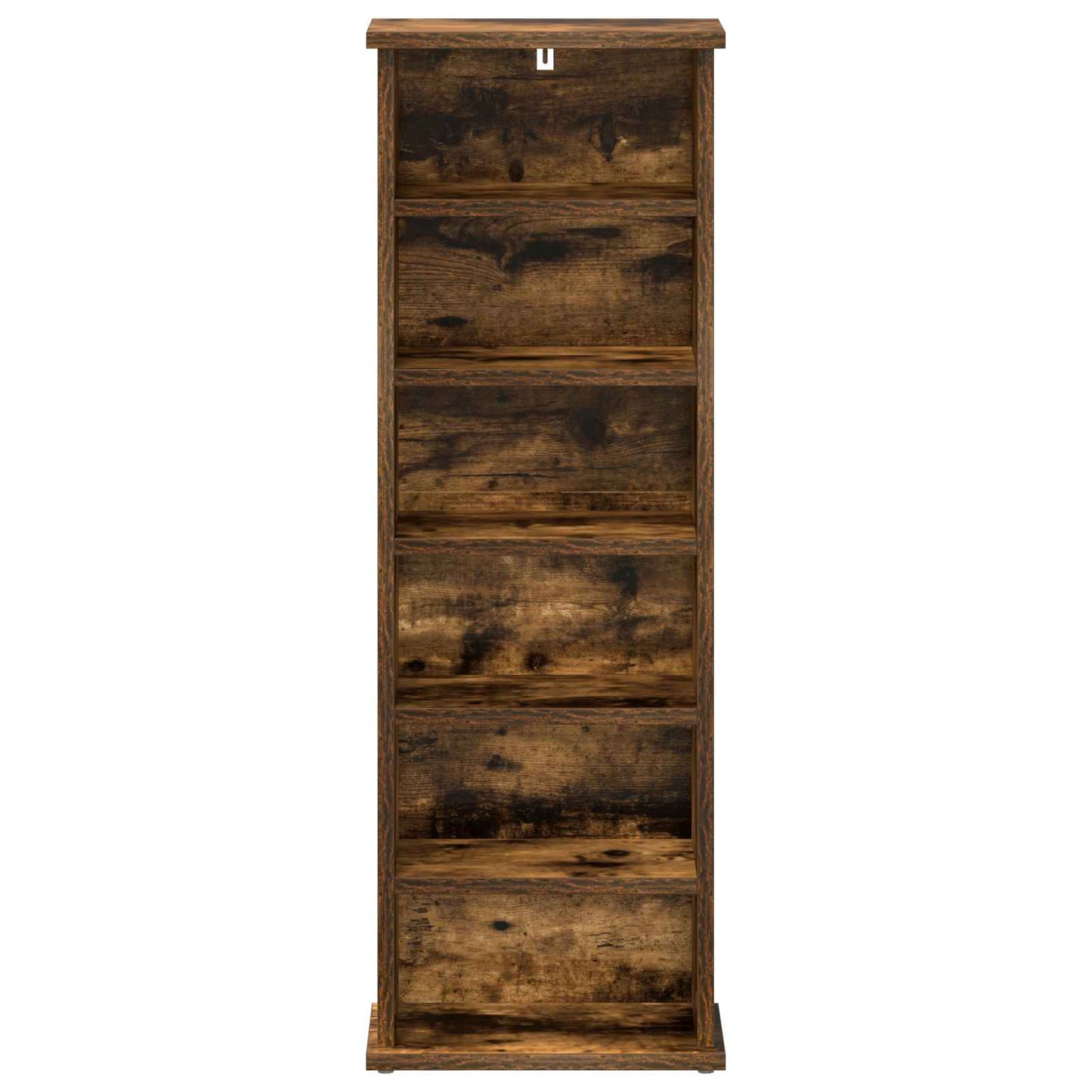 CD Kast Gerookt eiken 60 x 17 x 92 cm Bewerkt hout
