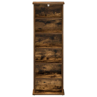 CD Kast Gerookt eiken 60 x 17 x 92 cm Bewerkt hout