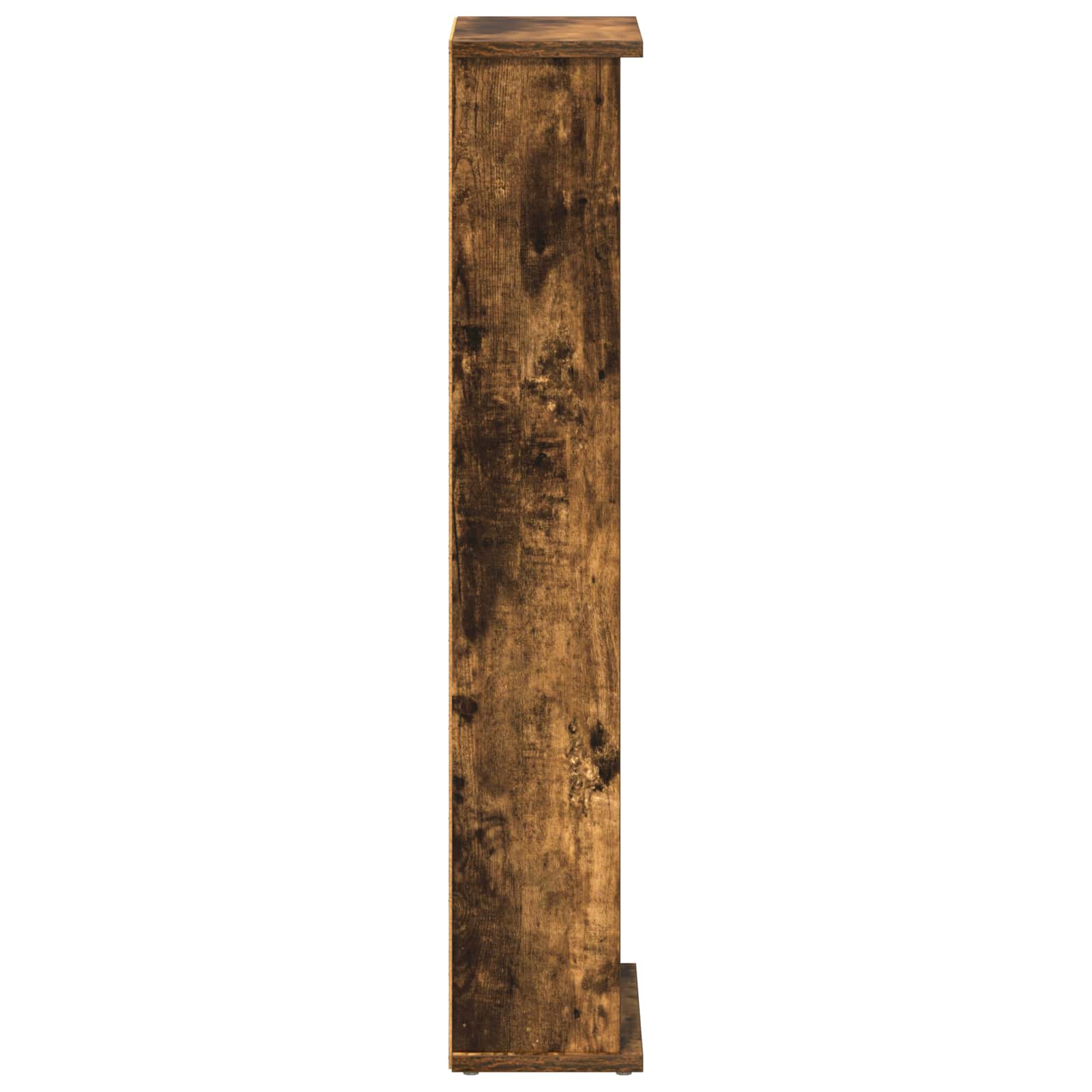 CD Kast Gerookt eiken 60 x 17 x 92 cm Bewerkt hout