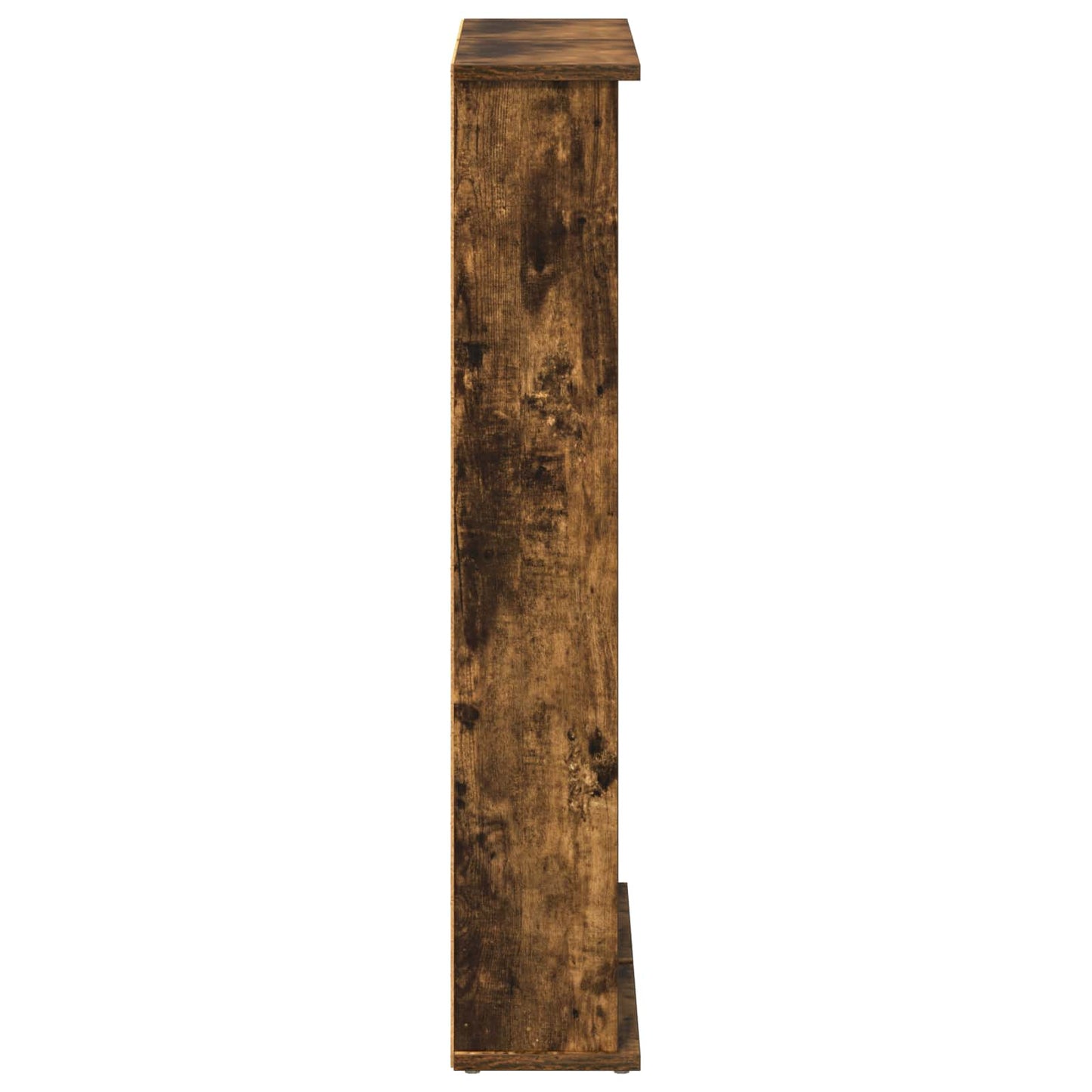 CD Kast 2 st Gerookt eiken 60 x 17 x 92 cm Bewerkt hout