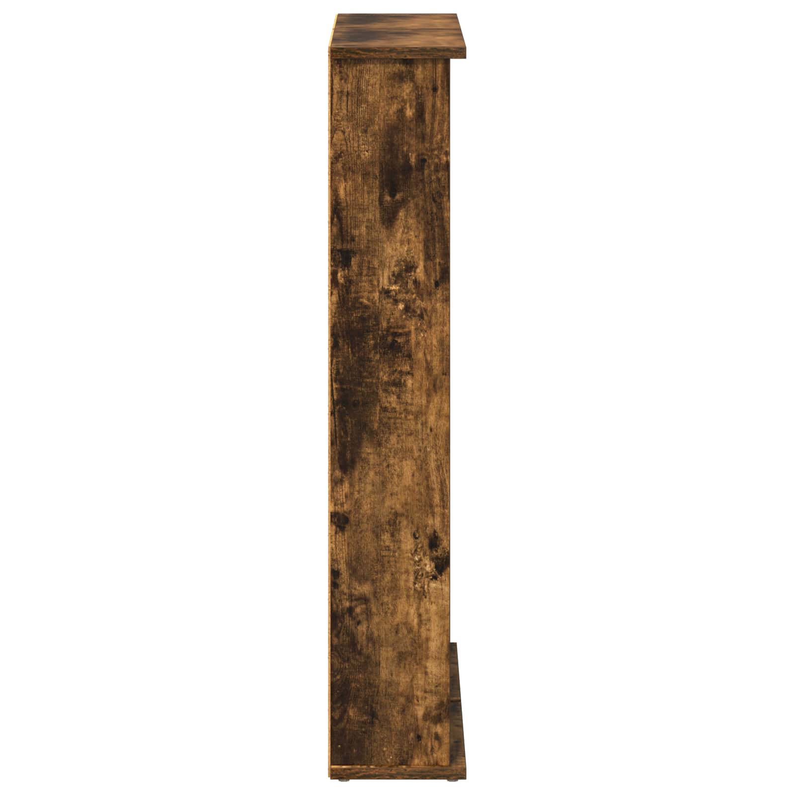 CD Kast 2 st Gerookt eiken 60 x 17 x 92 cm Bewerkt hout