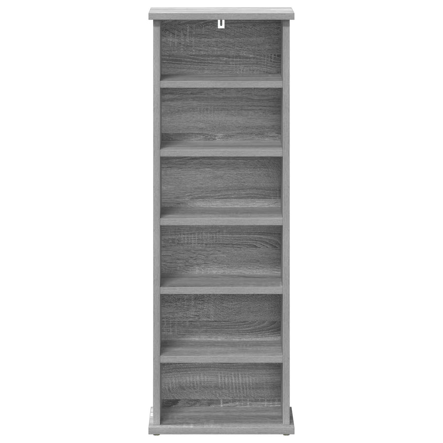 CD Kast Grijs Sonoma 60 x 17 x 92 cm Bewerkt hout
