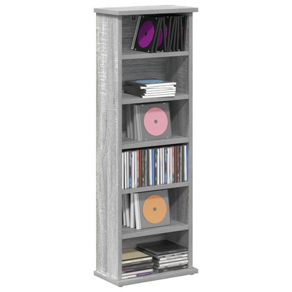 CD Kast Grijs Sonoma 60 x 17 x 92 cm Bewerkt hout