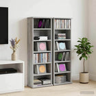 CD Kast 2 st Grijs Sonoma 60 x 17 x 92 cm Bewerkt hout