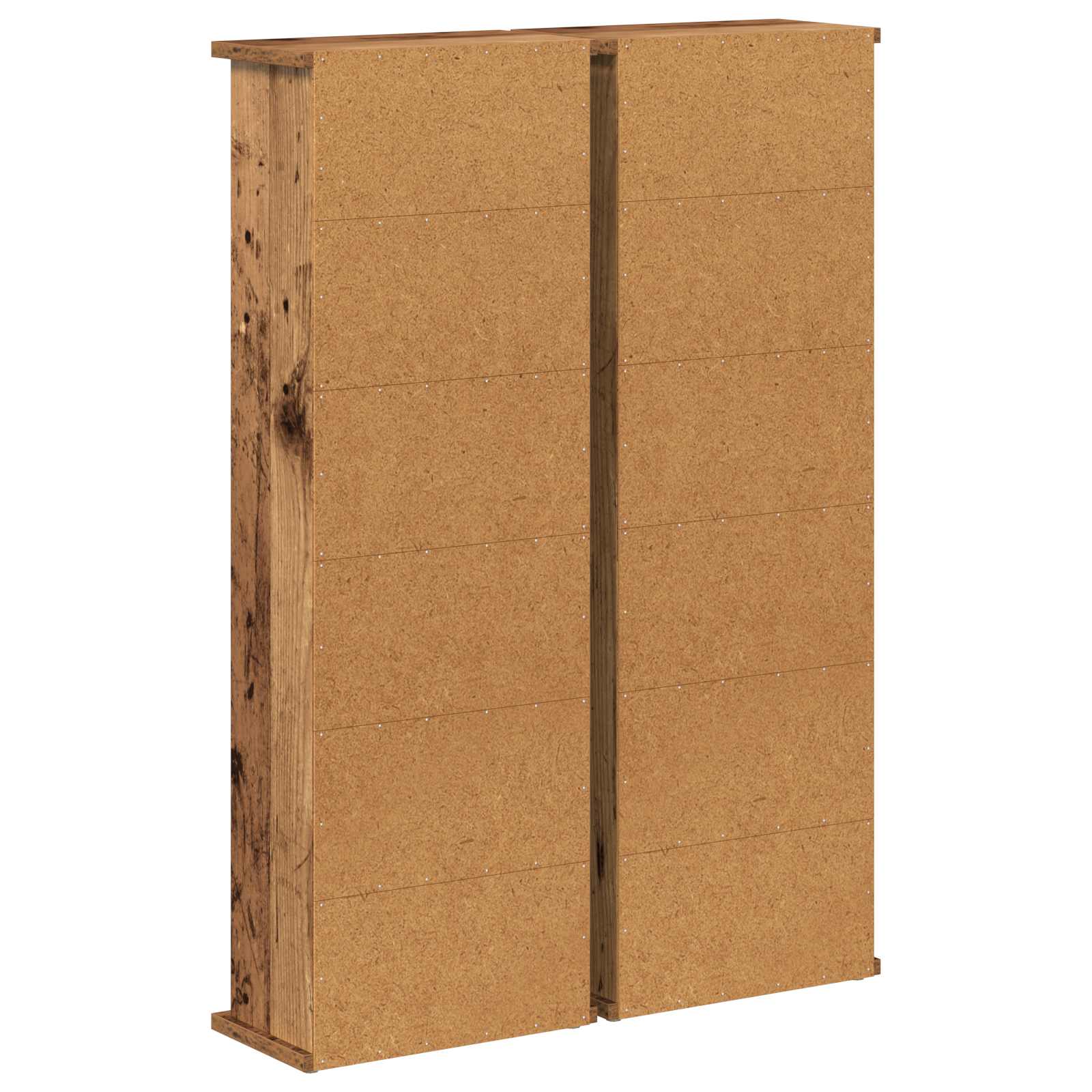 CD Kast 2 st Oud hout 60 x 17 x 92 cm Bewerkt hout