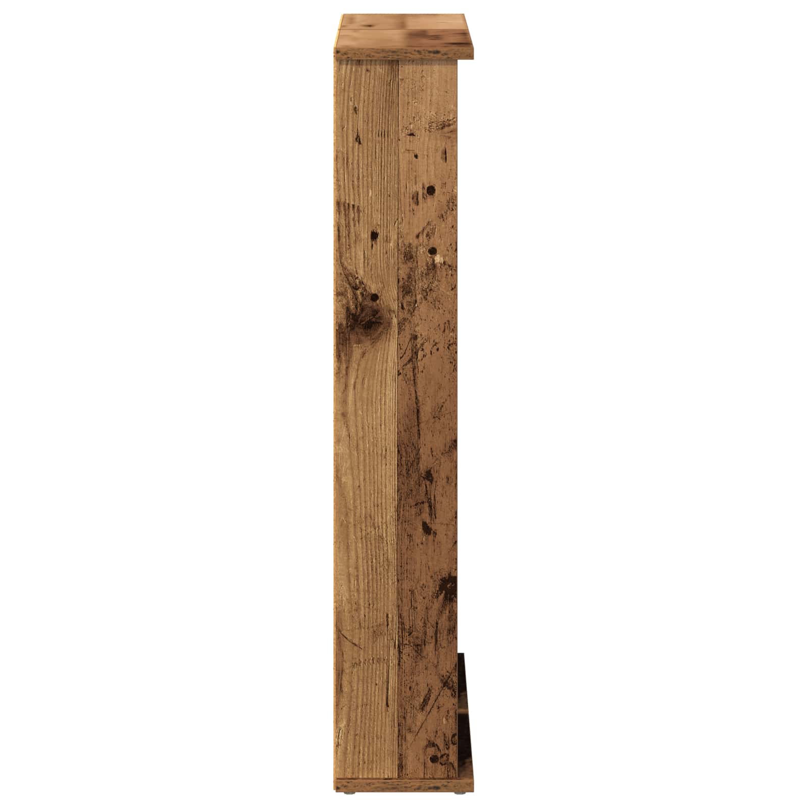 CD Kast 2 st Oud hout 60 x 17 x 92 cm Bewerkt hout