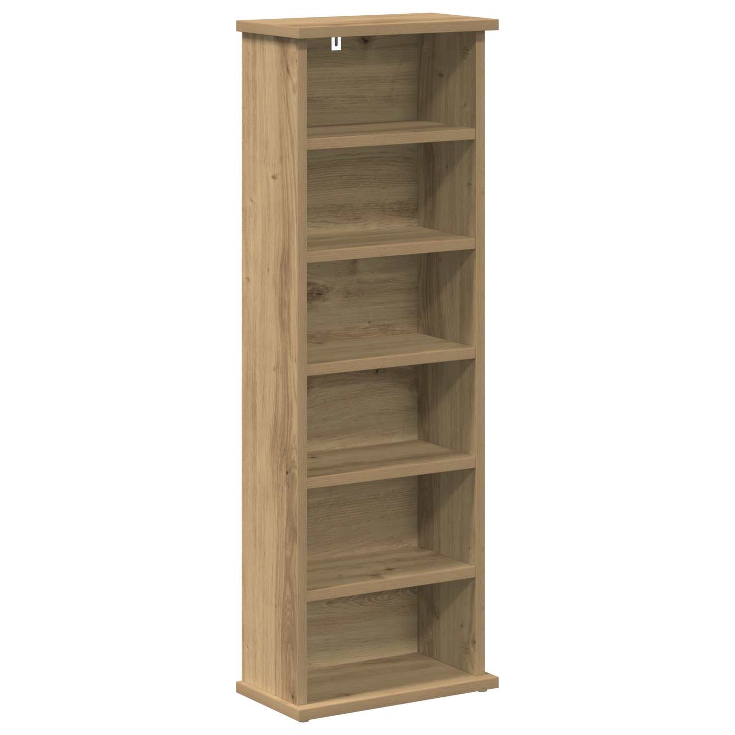 CD Kast Artisanaal eiken 60 x 17 x 92 cm Bewerkt hout