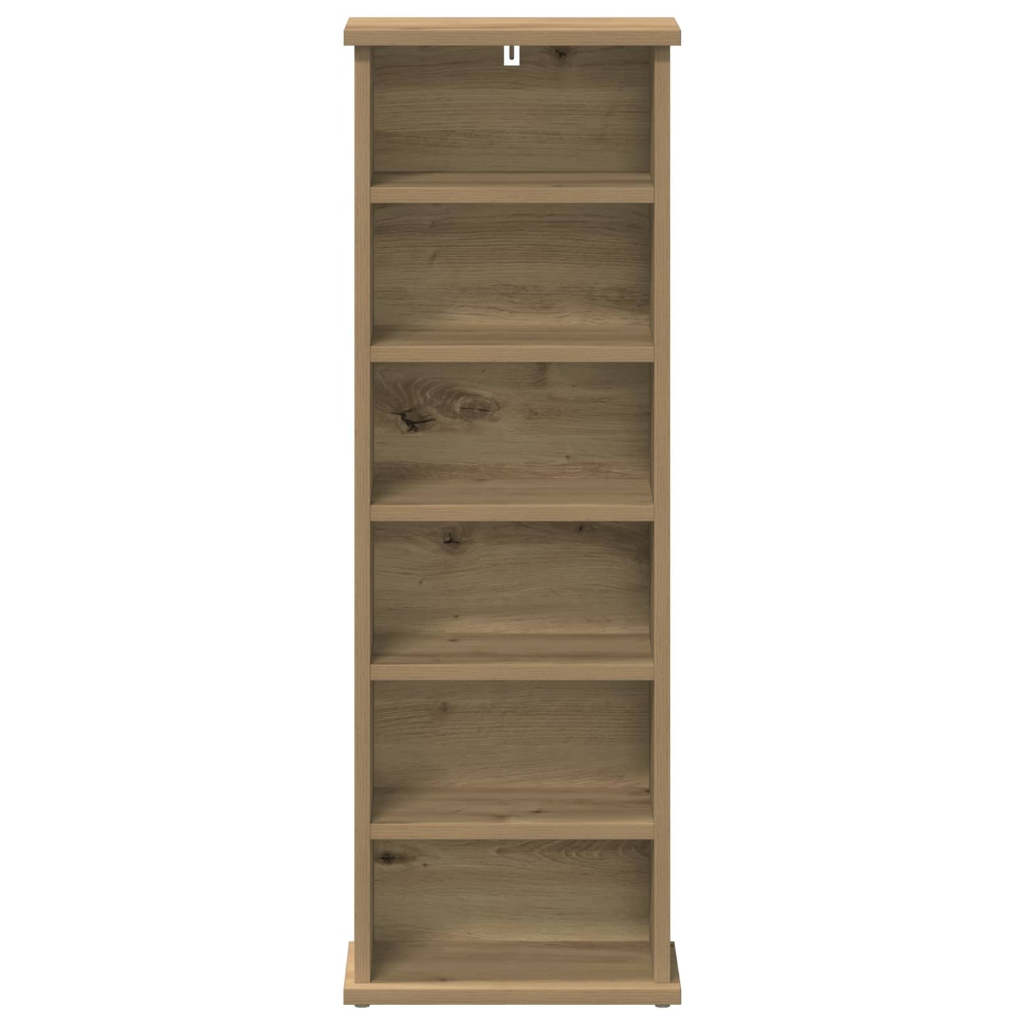 CD Kast Artisanaal eiken 60 x 17 x 92 cm Bewerkt hout