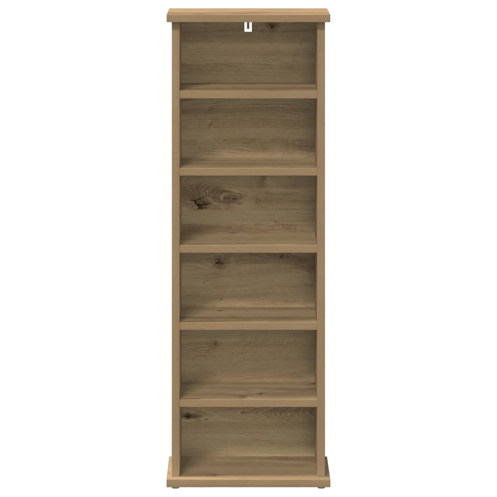 CD Kast Artisanaal eiken 60 x 17 x 92 cm Bewerkt hout