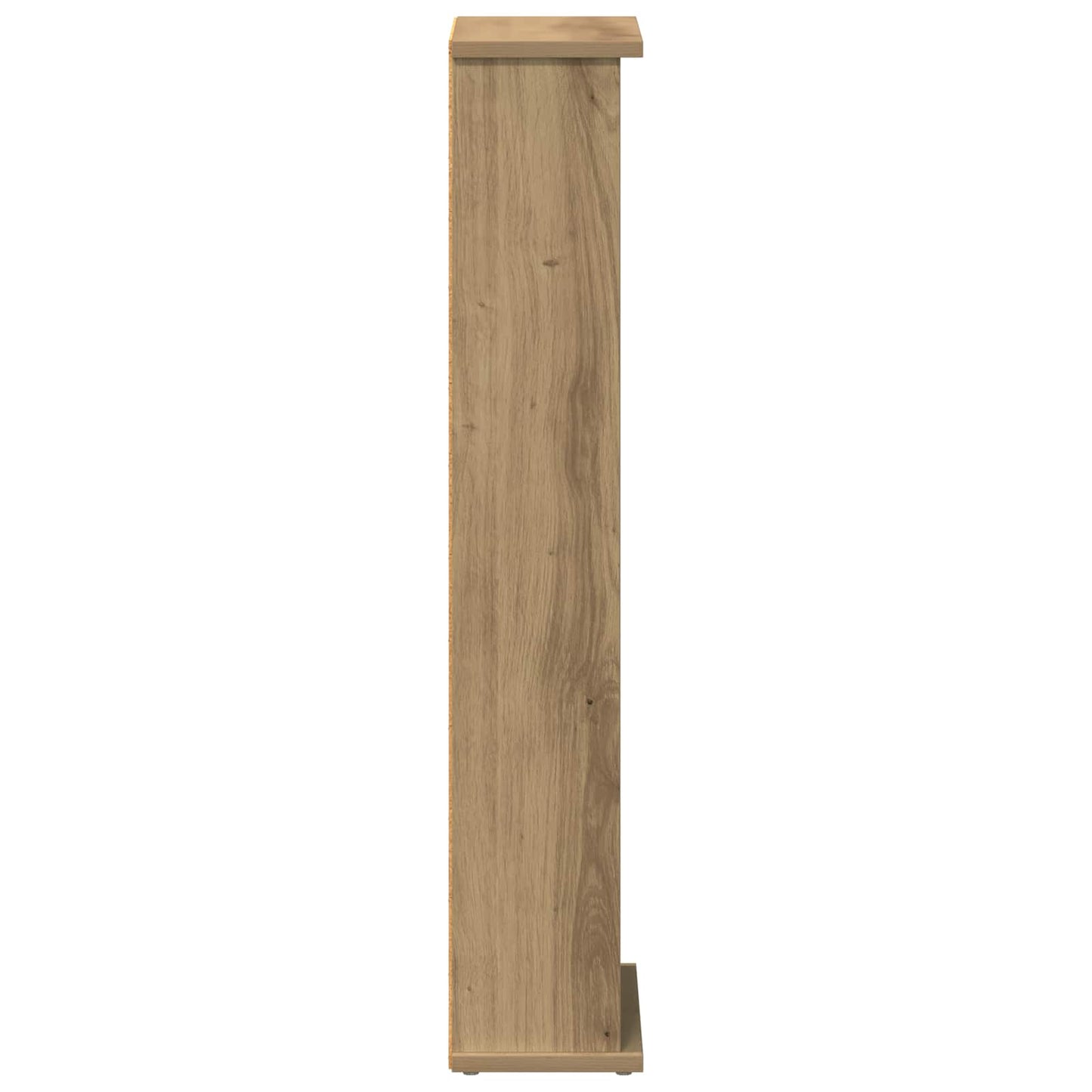 CD Kast Artisanaal eiken 60 x 17 x 92 cm Bewerkt hout