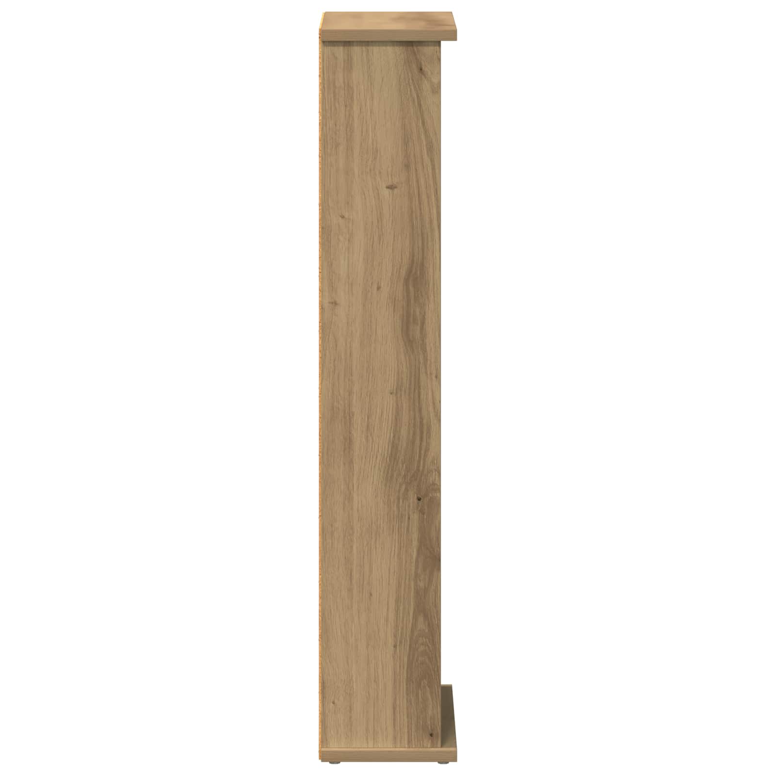 CD Kast Artisanaal eiken 60 x 17 x 92 cm Bewerkt hout