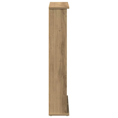 CD Kast 2 st Artisanaal eiken 60 x 17 x 92 cm Bewerkt hout