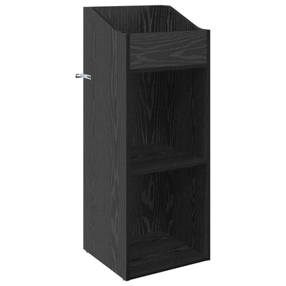 Platenkast Zwart eiken 36 x 36 x 95,5 cm Bewerkt hout