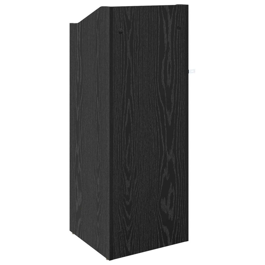 Platenkast Zwart eiken 36 x 36 x 95,5 cm Bewerkt hout