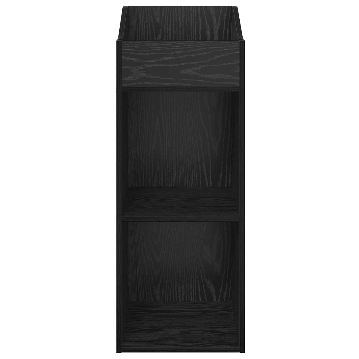 Platenkast Zwart eiken 36 x 36 x 95,5 cm Bewerkt hout