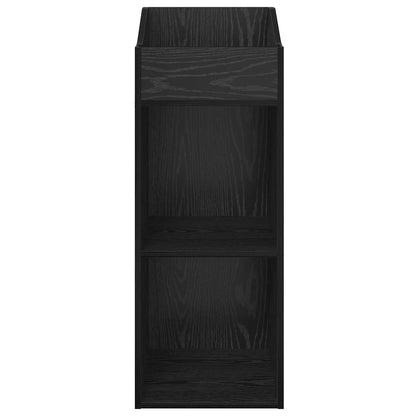 Platenkast Zwart eiken 36 x 36 x 95,5 cm Bewerkt hout