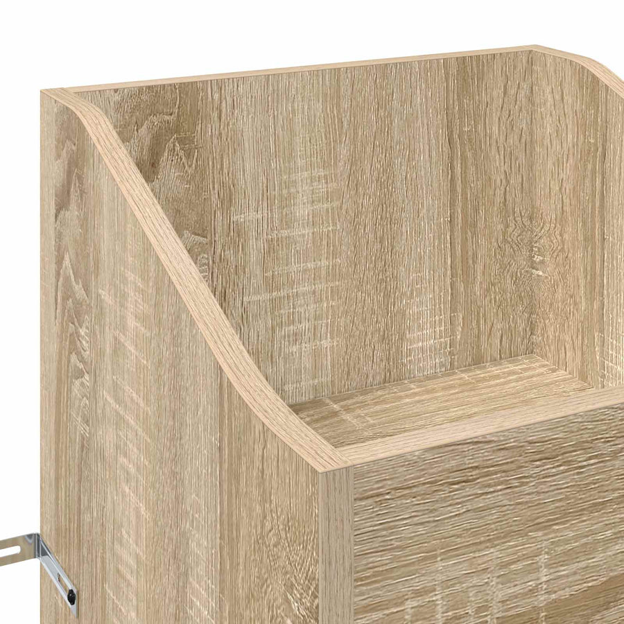 Platenkast Sonoma Eiken 36 x 36 x 95,5 cm Bewerkt hout
