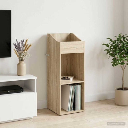 Platenkast Sonoma Eiken 36 x 36 x 95,5 cm Bewerkt hout