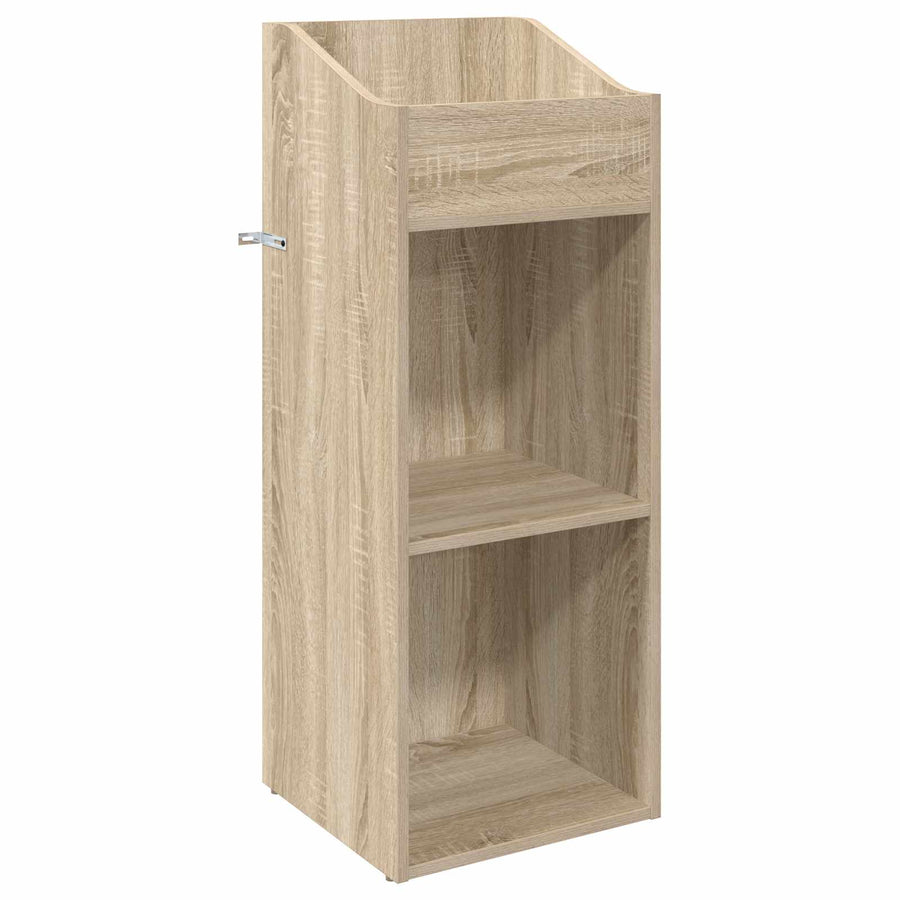 Platenkast Sonoma Eiken 36 x 36 x 95,5 cm Bewerkt hout