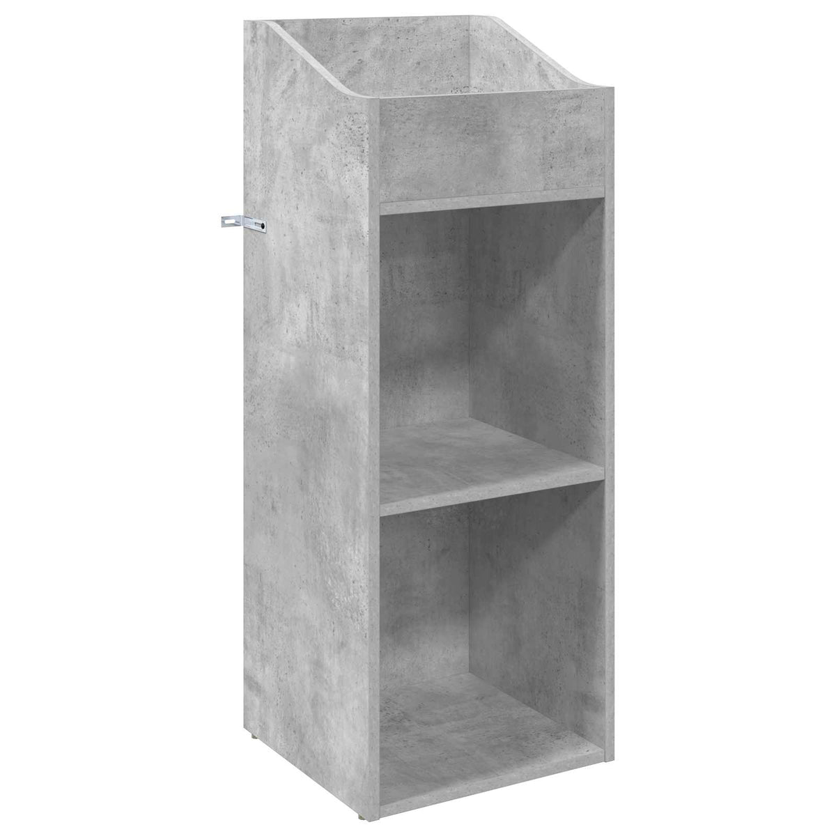 Platenkast Betongrijs 36 x 36 x 95,5 cm Bewerkt hout