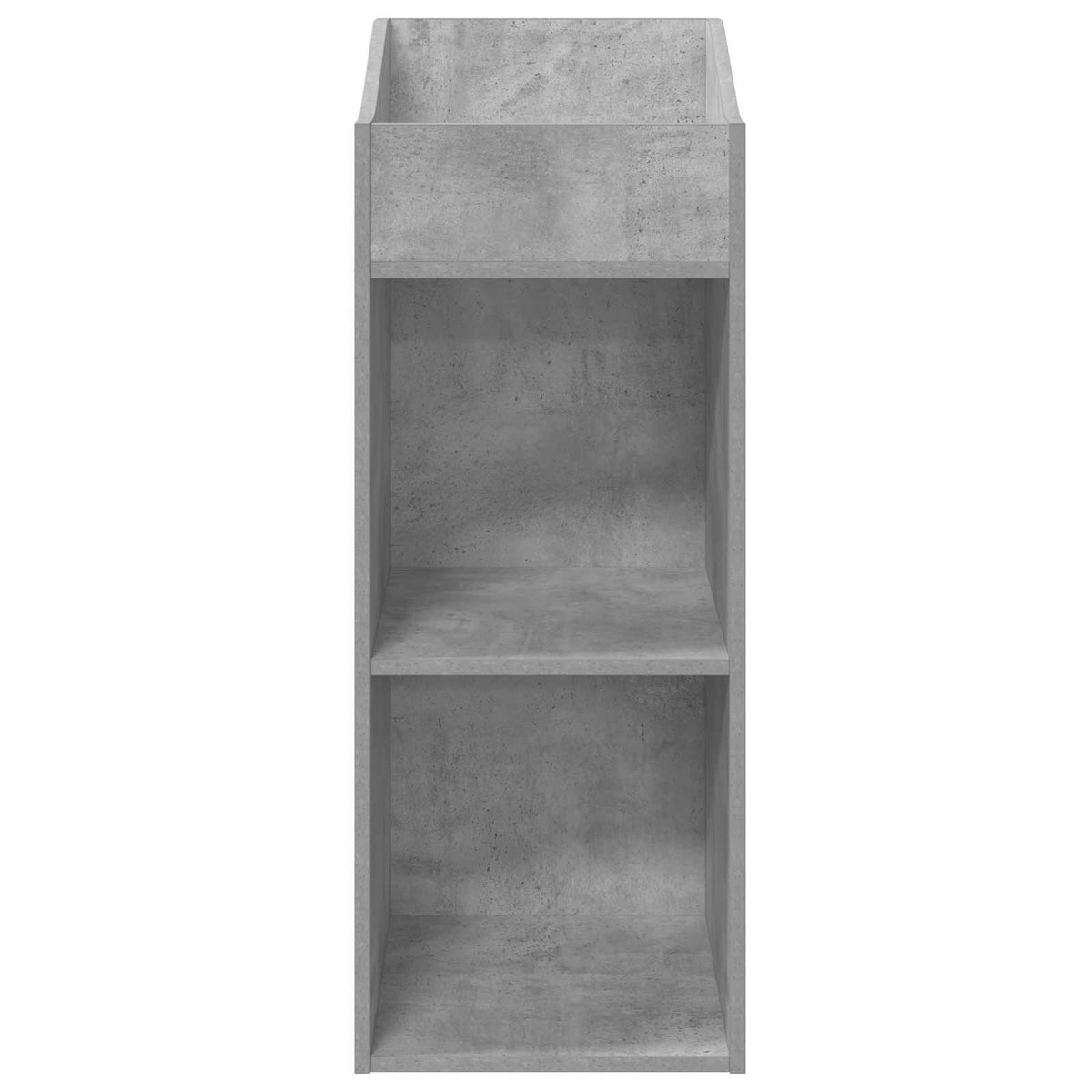 Platenkast Betongrijs 36 x 36 x 95,5 cm Bewerkt hout