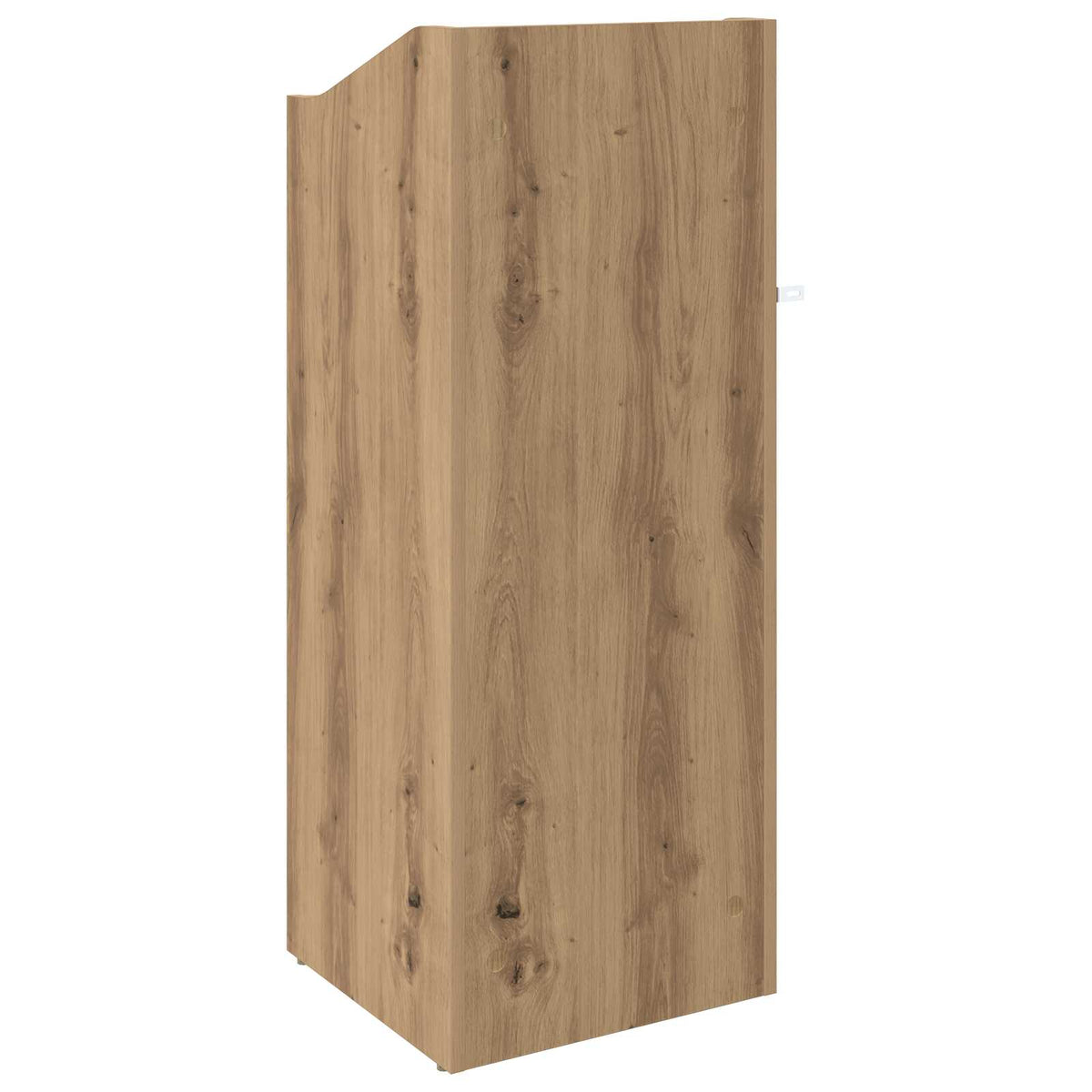 Platenkast Artisanaal eiken 36 x 36 x 95,5 cm Bewerkt hout