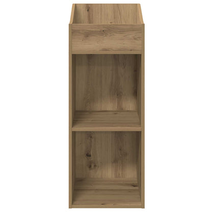 Platenkast Artisanaal eiken 36 x 36 x 95,5 cm Bewerkt hout
