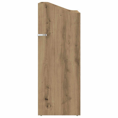 Platenkast Artisanaal eiken 36 x 36 x 95,5 cm Bewerkt hout