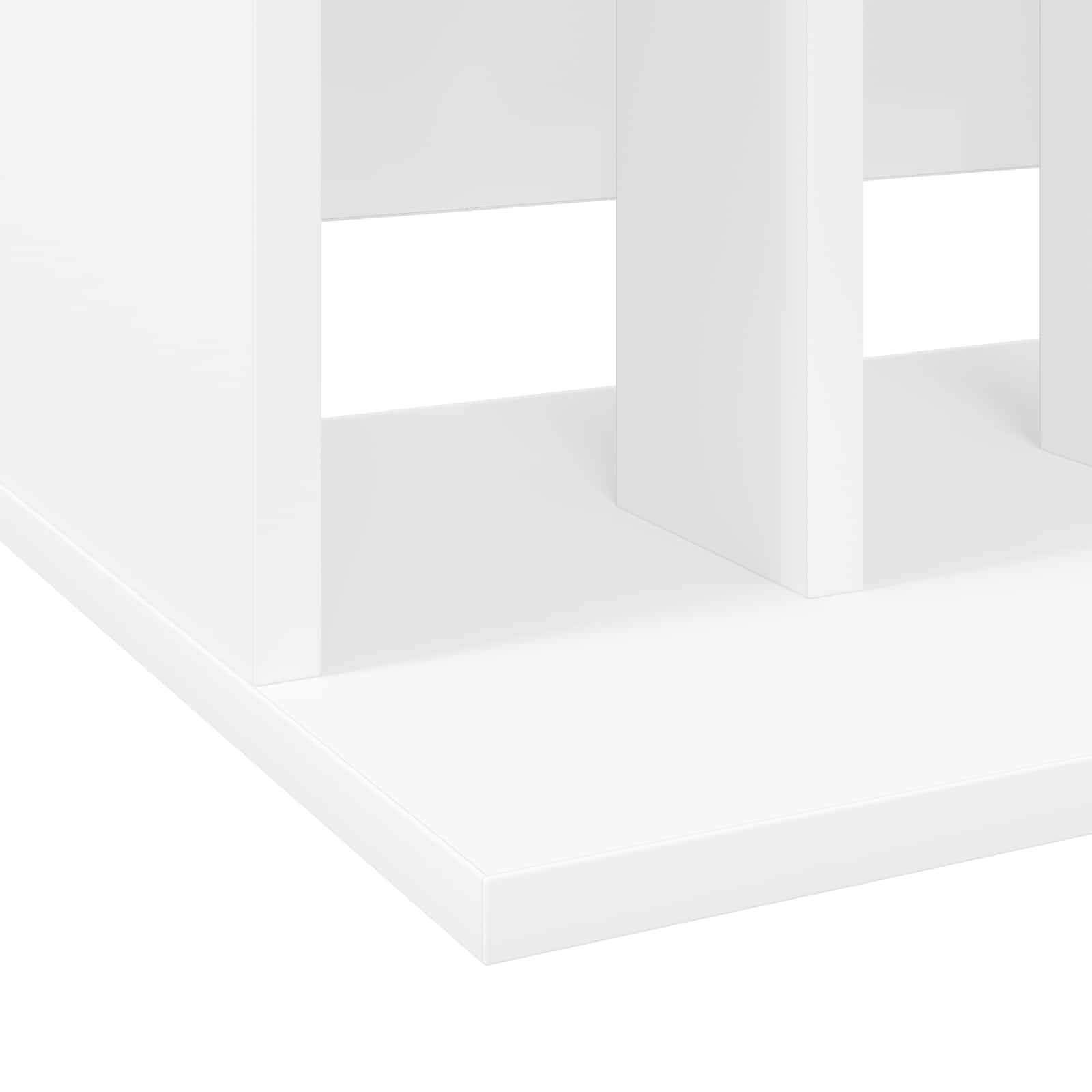 Vinyl Platenspeler Opslag Wit 42 x 33 x 36 cm Bewerkt hout