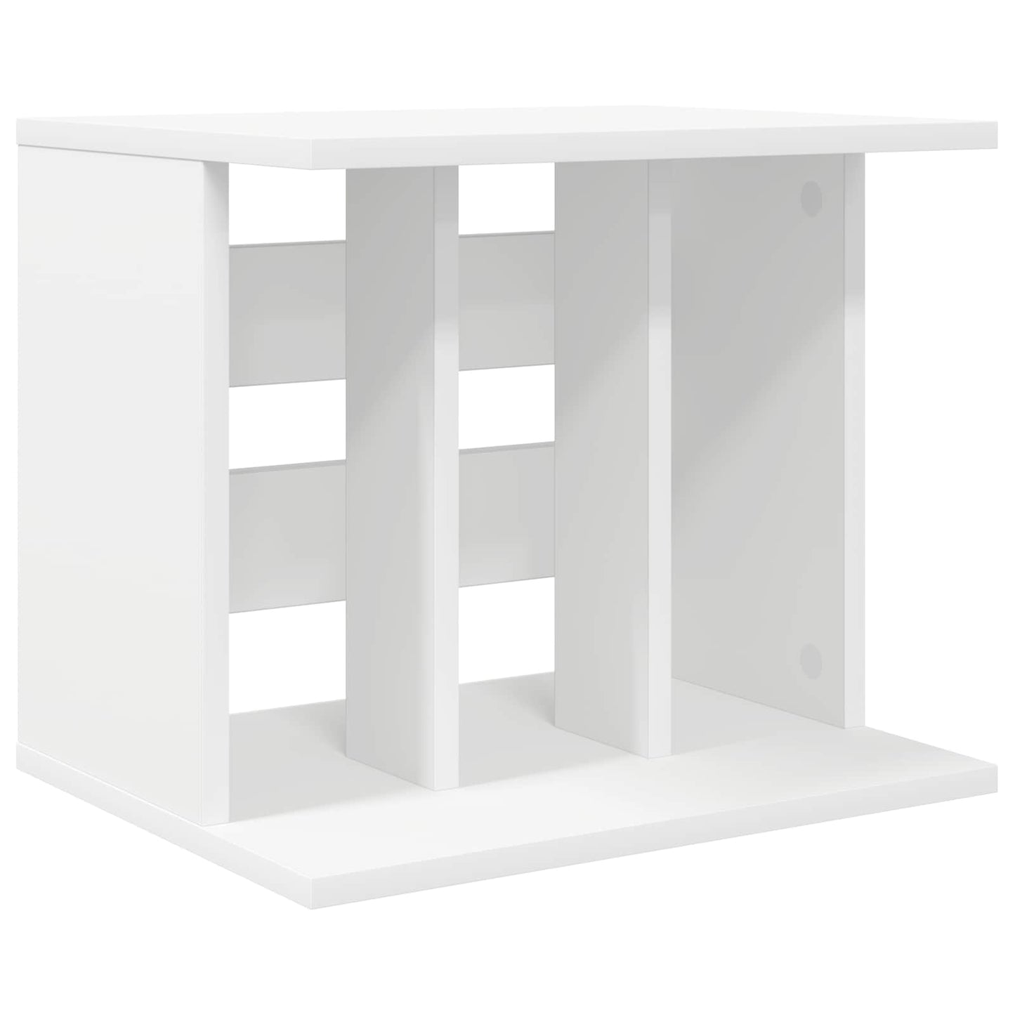 Vinyl Platenspeler Opslag Wit 42 x 33 x 36 cm Bewerkt hout