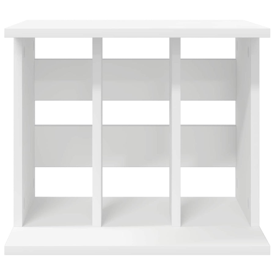 Vinyl Platenspeler Opslag Wit 42 x 33 x 36 cm Bewerkt hout