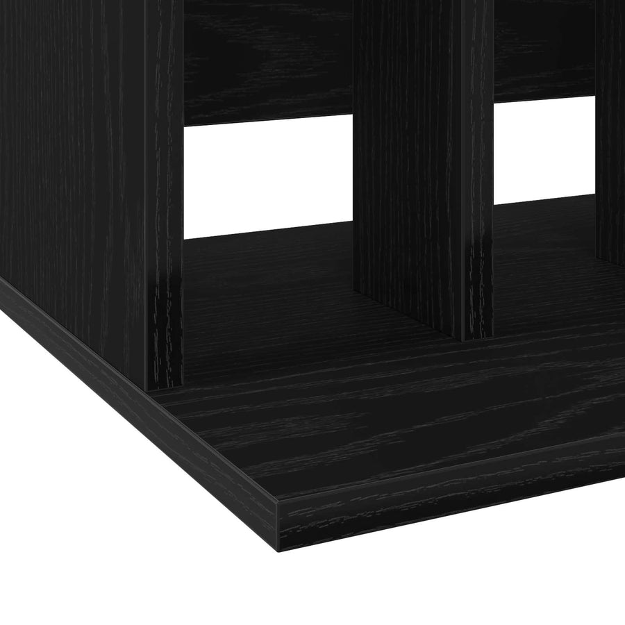 Vinyl Platenspeler Opslag Zwart eiken 42 x 33 x 36 cm