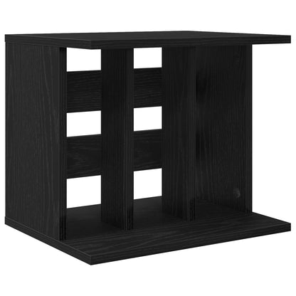 Vinyl Platenspeler Opslag Zwart eiken 42 x 33 x 36 cm