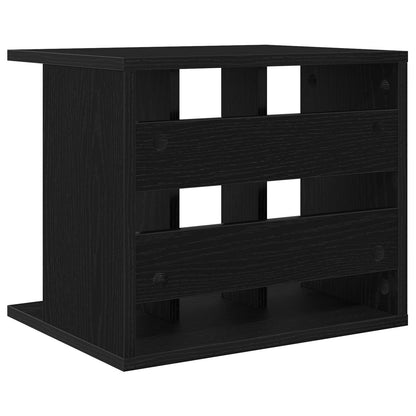 Vinyl Platenspeler Opslag Zwart eiken 42 x 33 x 36 cm