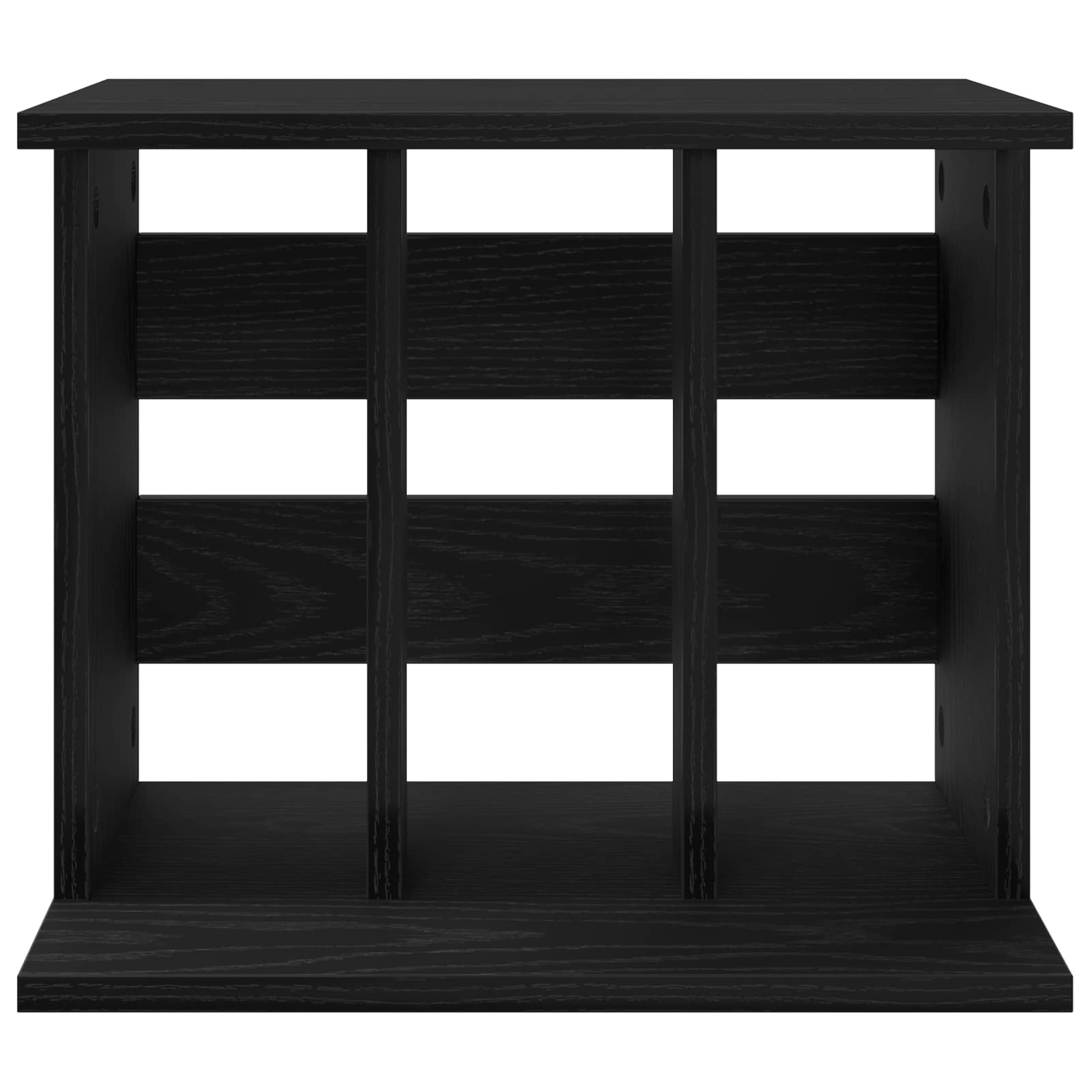 Vinyl Platenspeler Opslag Zwart eiken 42 x 33 x 36 cm