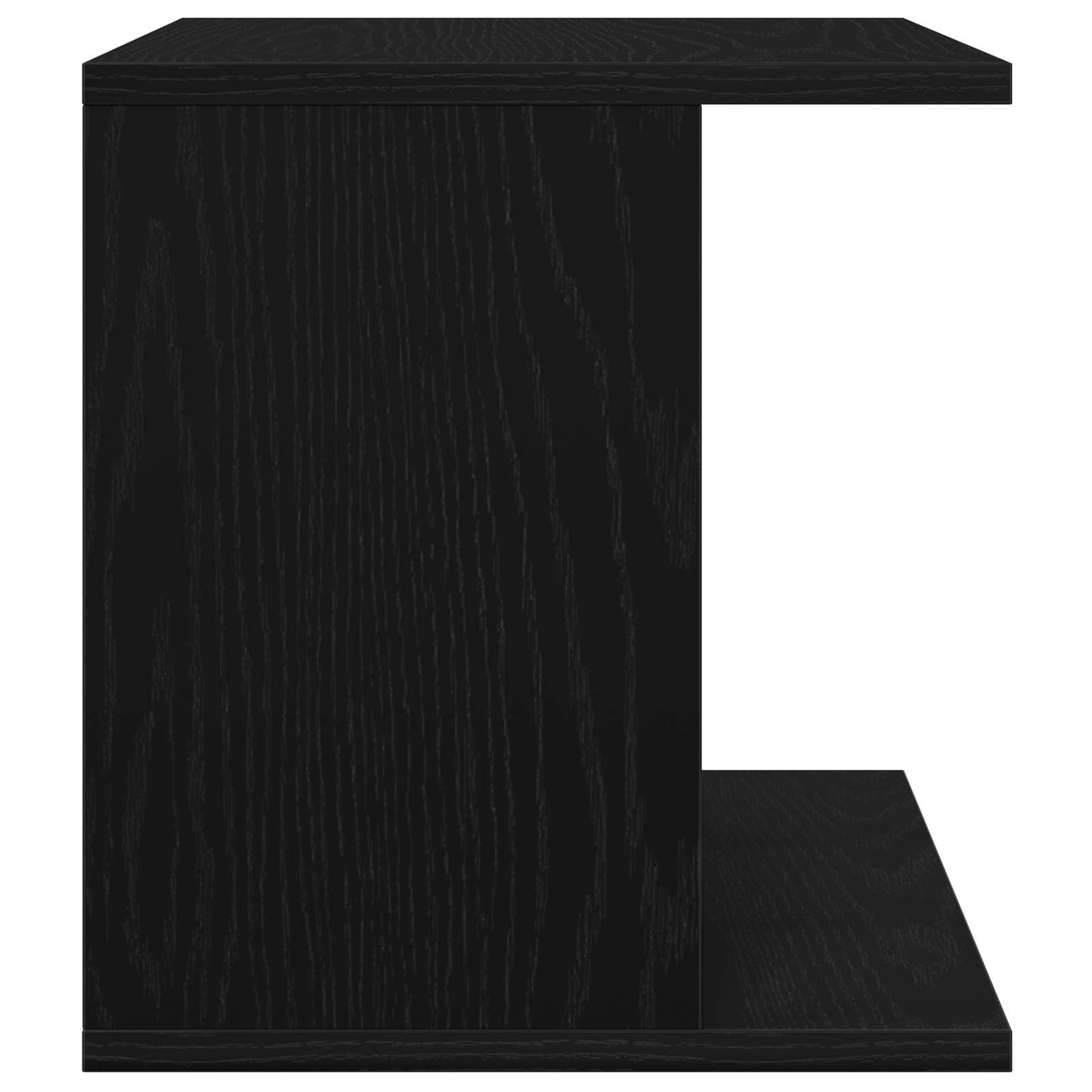Vinyl Platenspeler Opslag Zwart eiken 42 x 33 x 36 cm