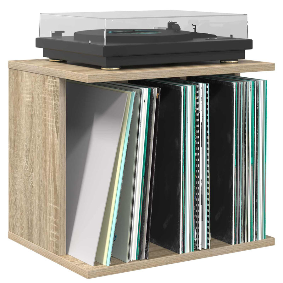 Vinyl Platenspeler Opslag Sonoma Eiken 42 x 33 x 36 cm