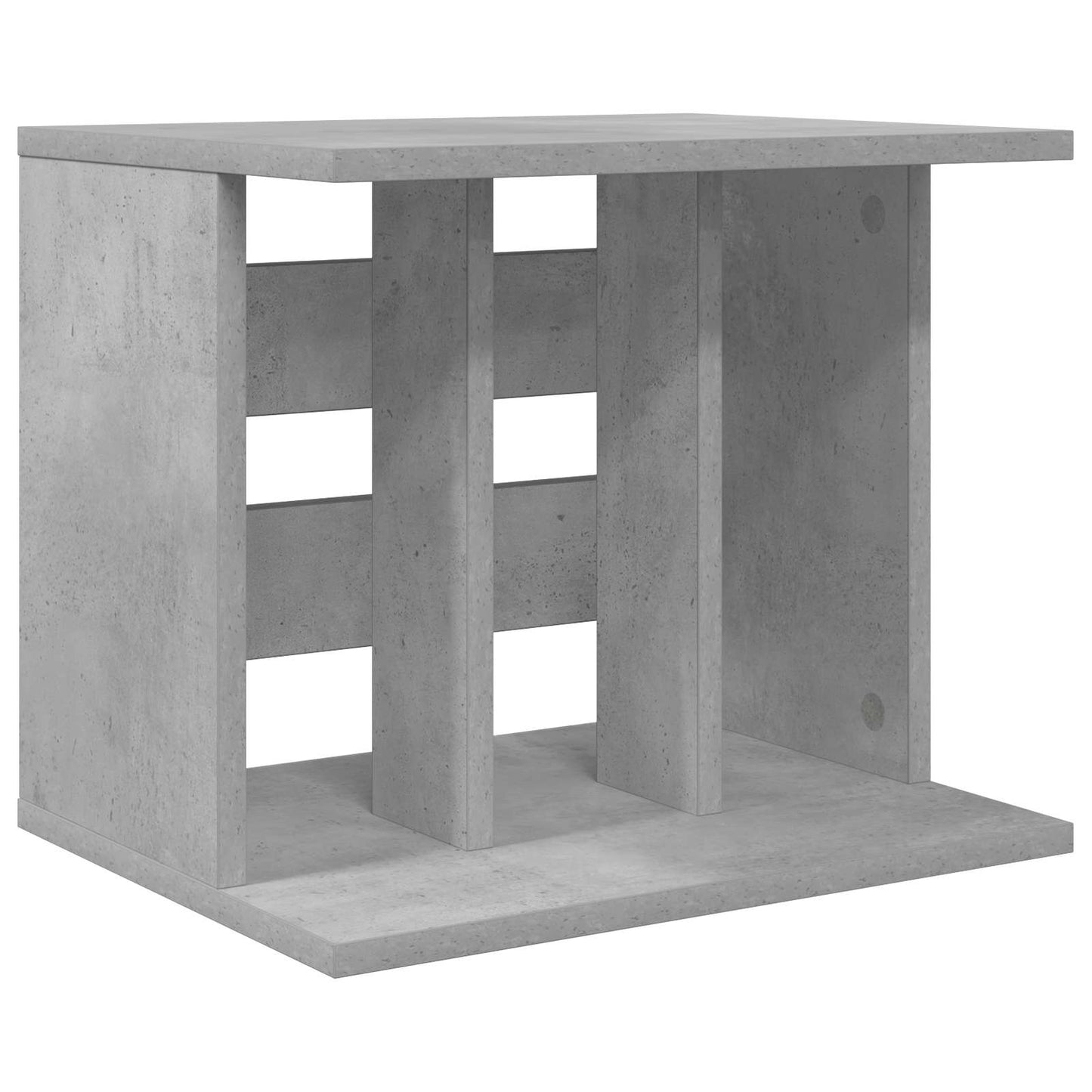 Vinyl Platenspeler Opslag Betongrijs 42 x 33 x 36 cm