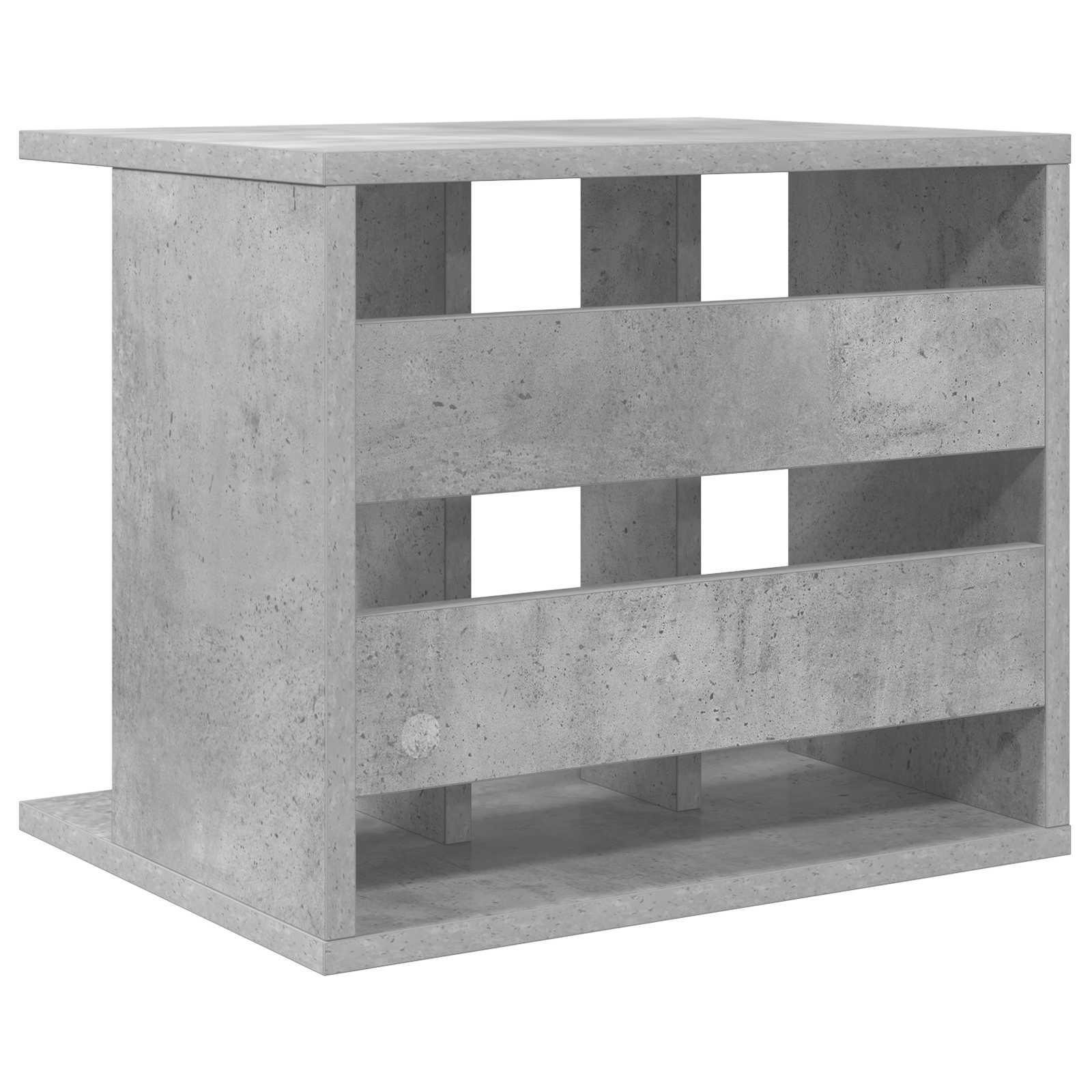 Vinyl Platenspeler Opslag Betongrijs 42 x 33 x 36 cm