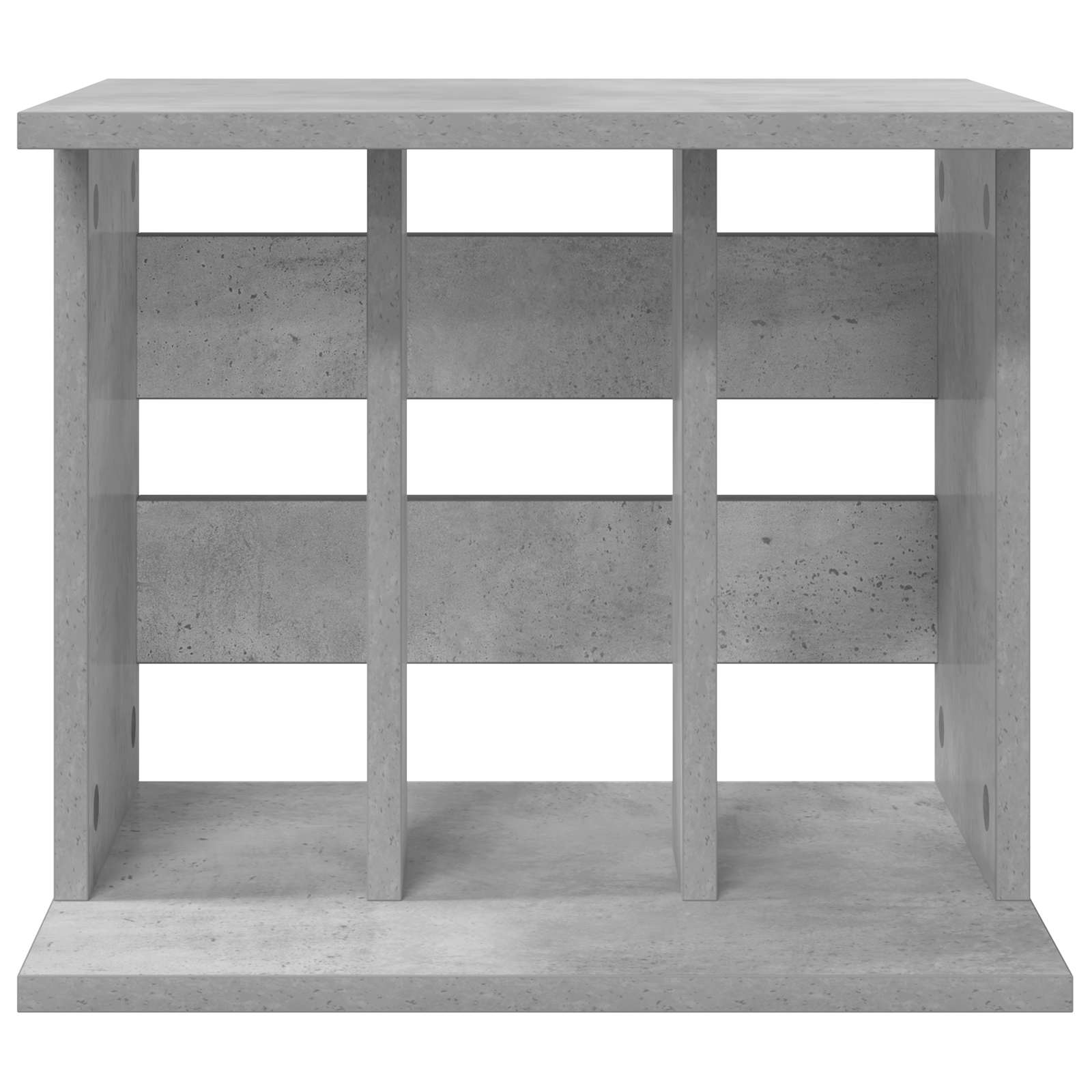 Vinyl Platenspeler Opslag Betongrijs 42 x 33 x 36 cm