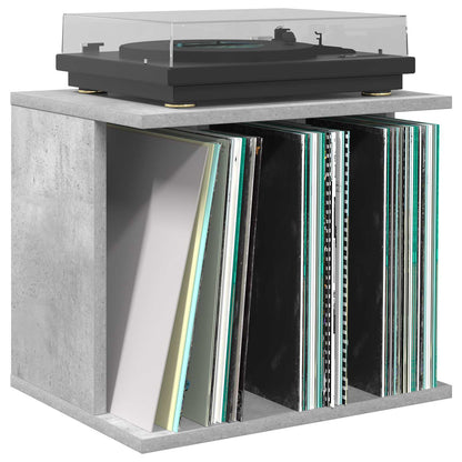 Vinyl Platenspeler Opslag Betongrijs 42 x 33 x 36 cm
